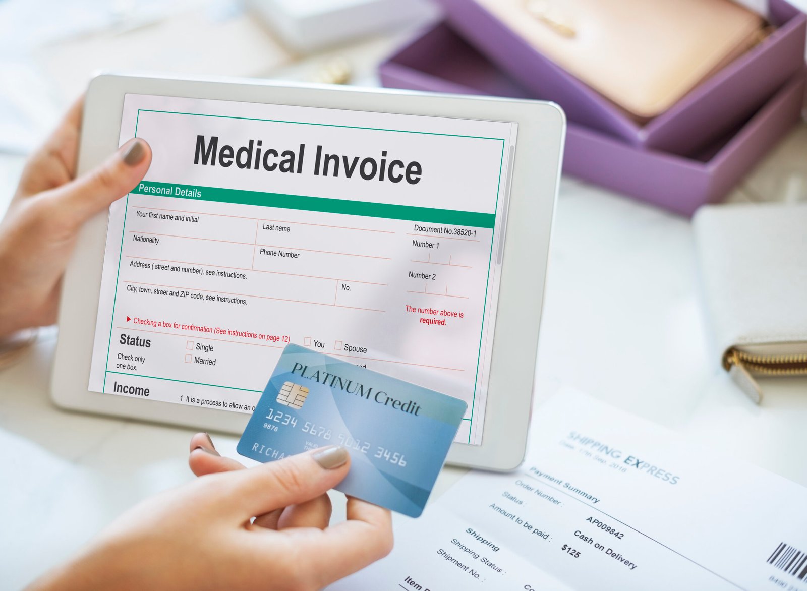 medical invoice document form patient concept scaled